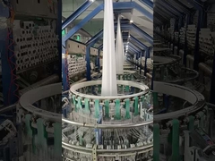 वर्जिन नई सामग्री सफेद बुना कपड़ा उर्वरक बैग के लिए पीपी बुना ट्यूबलर कपड़ा